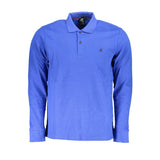 Blue Cotton Polo Shirt