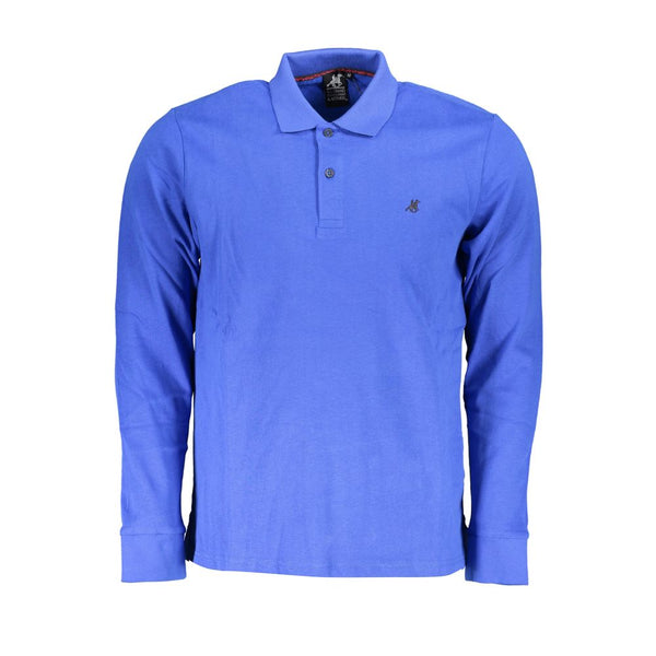 Polo en coton bleu