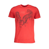 Rotes Baumwollt-Shirt