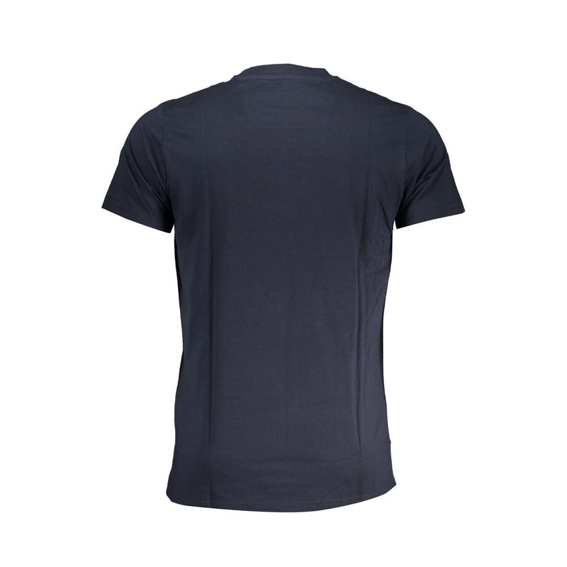 Blaues Baumwollt-Shirt