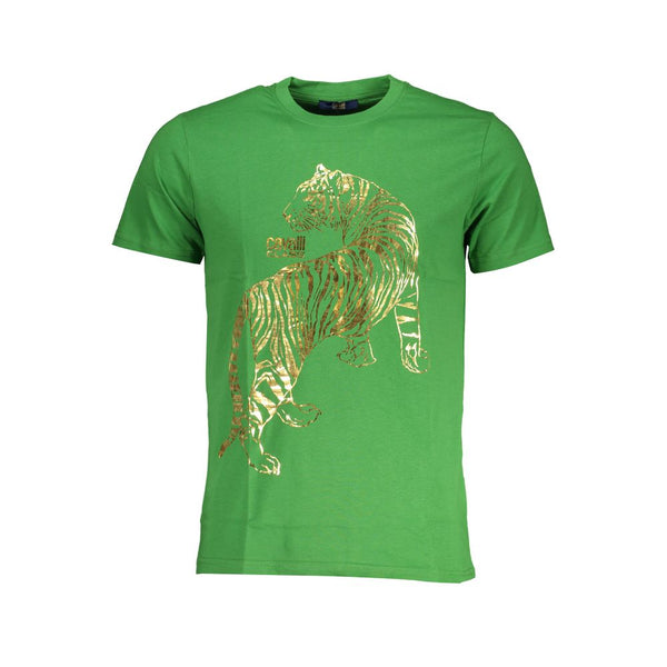 Camiseta de algodón verde