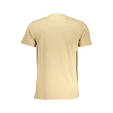 Beige Baumwoll-T-Shirt