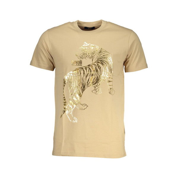 Camiseta de algodón beige