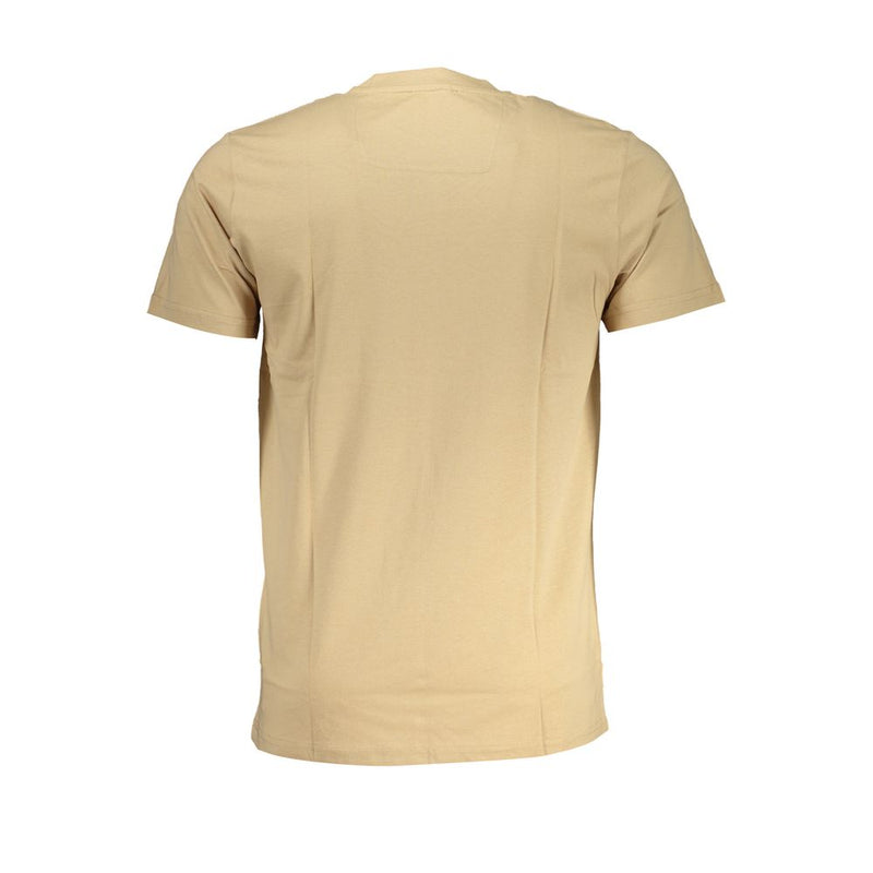 Beige Baumwoll-T-Shirt