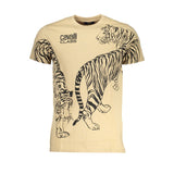 Camiseta de algodón beige