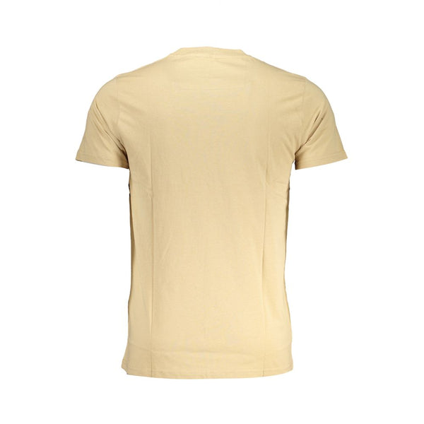 Beige Baumwoll-T-Shirt