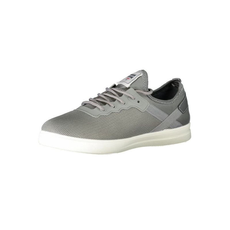 Grauer Polyester -Sneaker