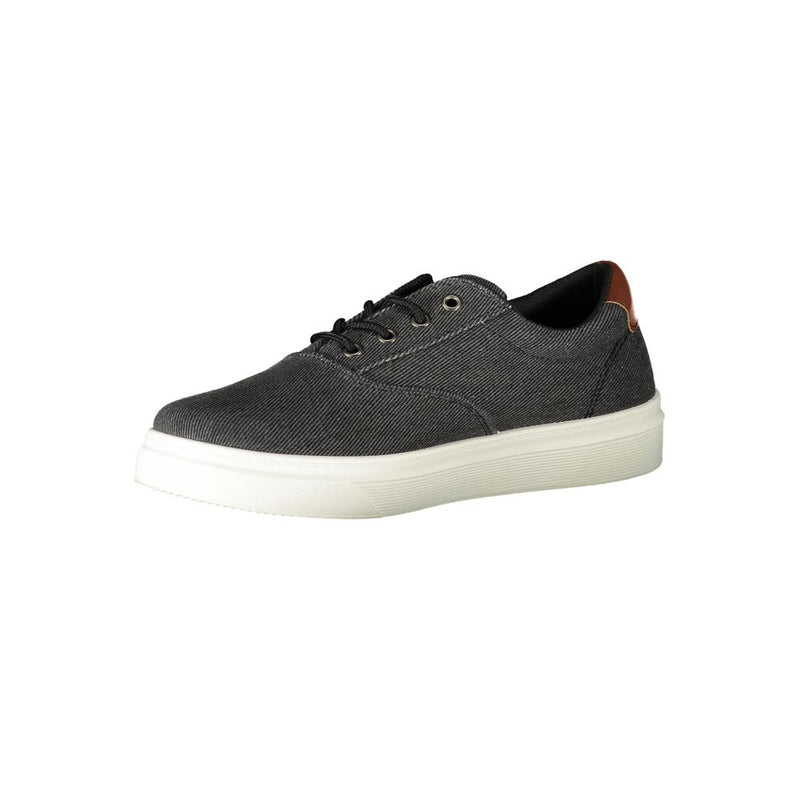 Schwarzer Polyester -Sneaker