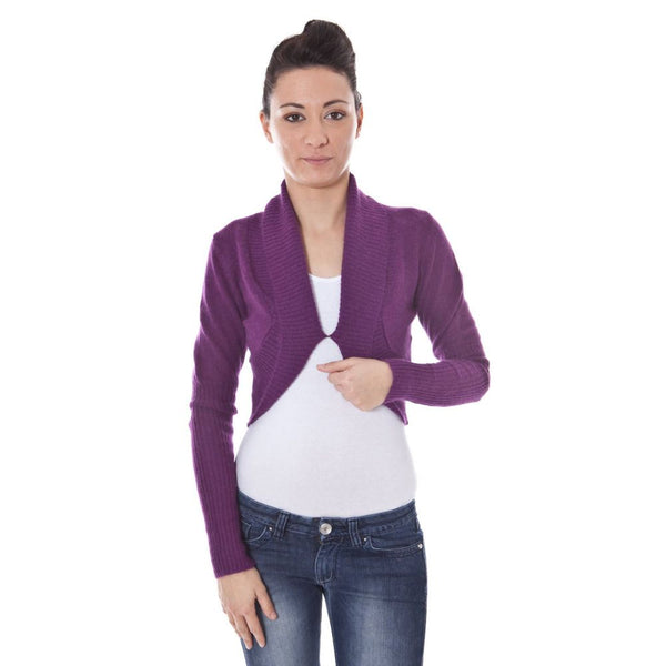 Maglione di lana viola