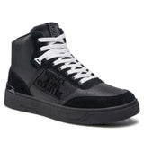 Sneaker in pelle di cuoio nero