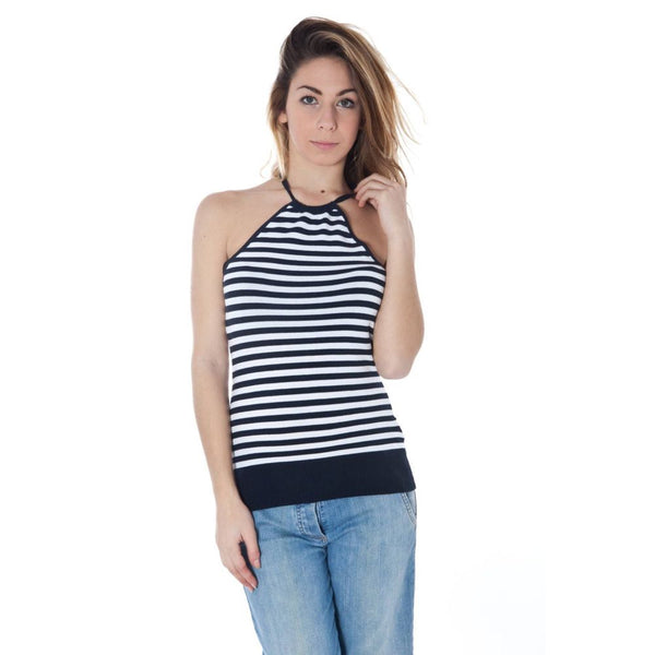 Tops en coton bleu et t-shirt