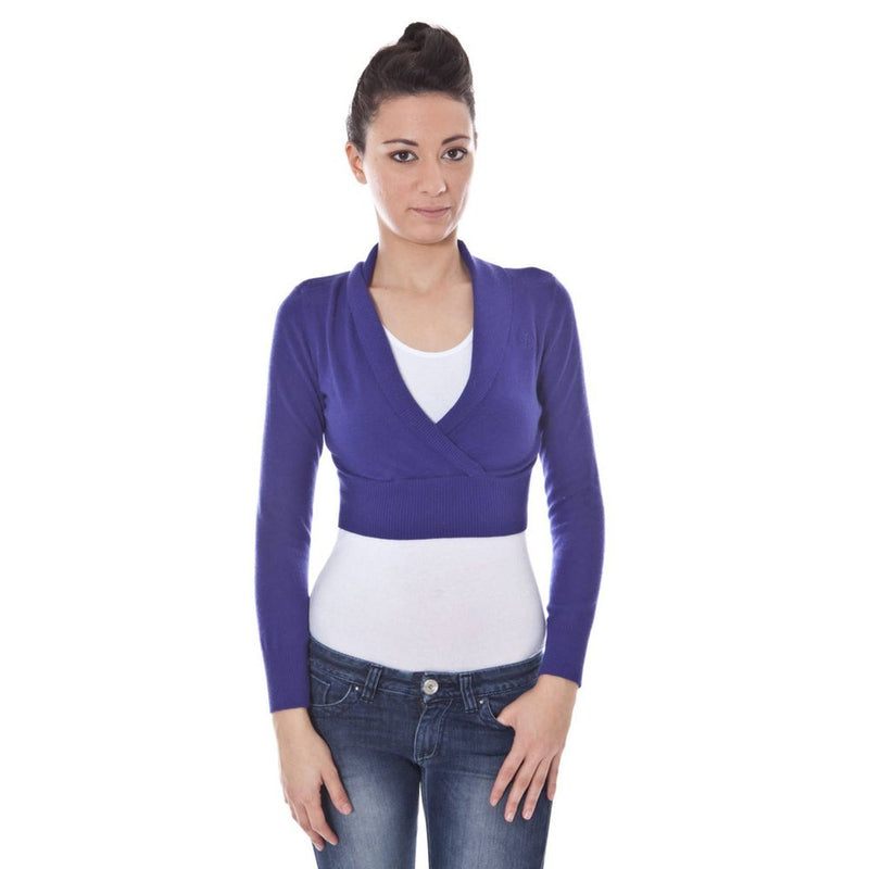 Maglione di lana viola