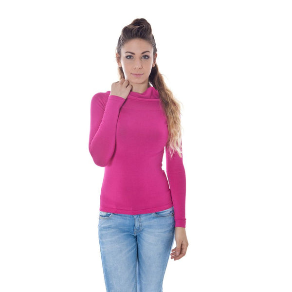 Pull à viscose rose