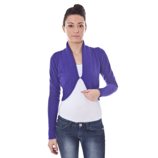 Maglione di lana viola