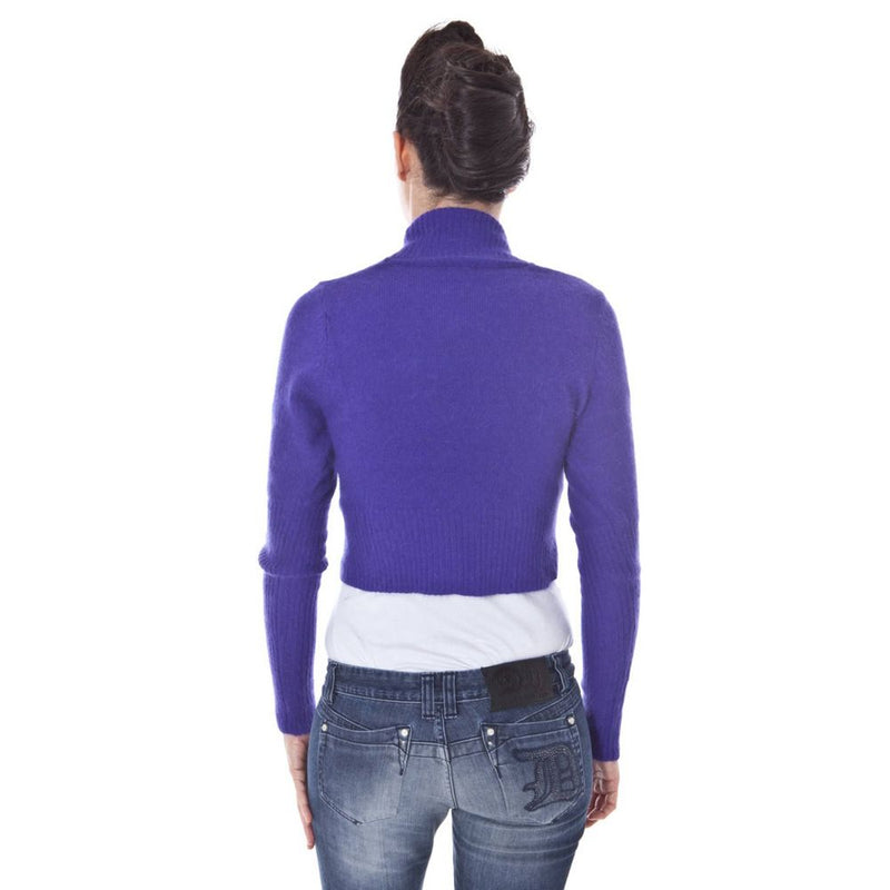 Maglione di lana viola