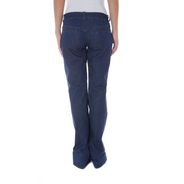 Blaue Baumwolljeans & Pant