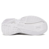 Zapatilla de piel de cuero blanco