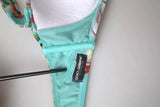 Top bikini da spiaggia floreale verde menta