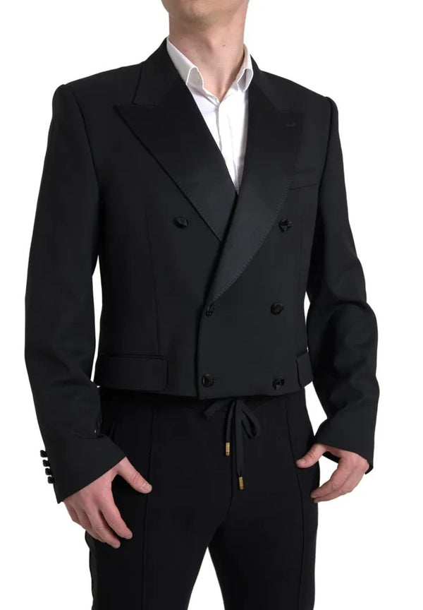 Blazer Sicilia nera blazer a doppio petto