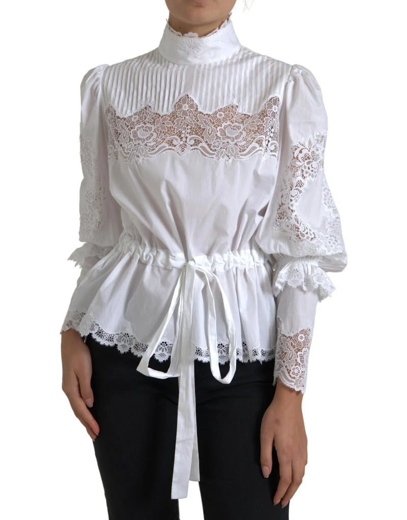 Blusa de encaje de algodón tortuga tortuga blusa