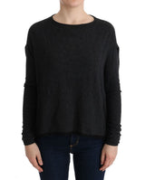 Eleganter grauer Crewneck -Pullover