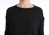 Eleganter grauer Crewneck -Pullover