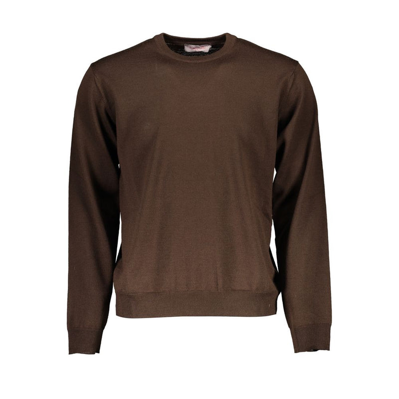 Brauner Wollpullover