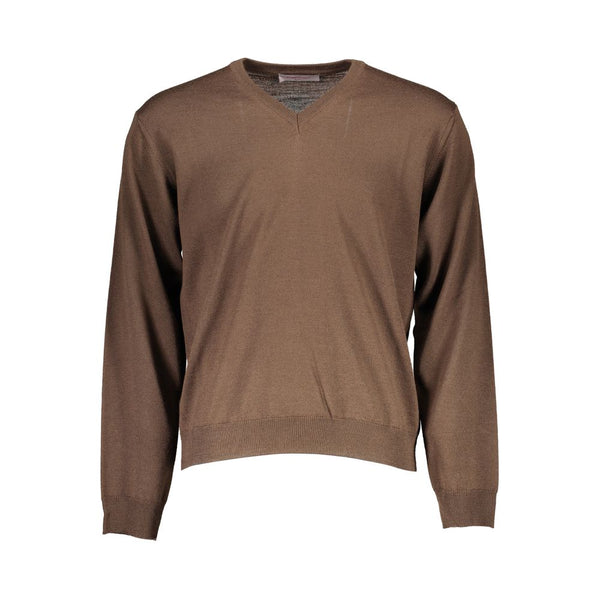 Brauner Wollpullover