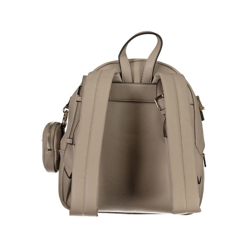 Mochila de polietileno beige