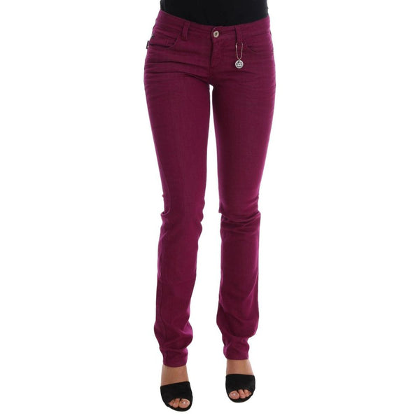 Jean violet et pantalon