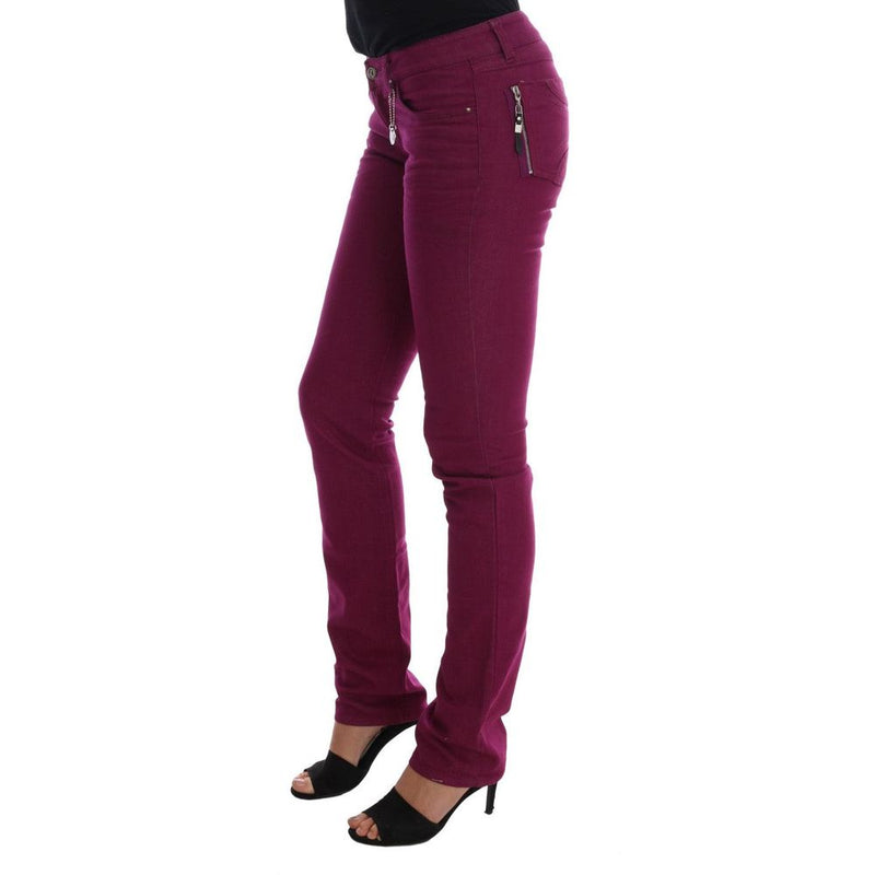 Jean violet et pantalon