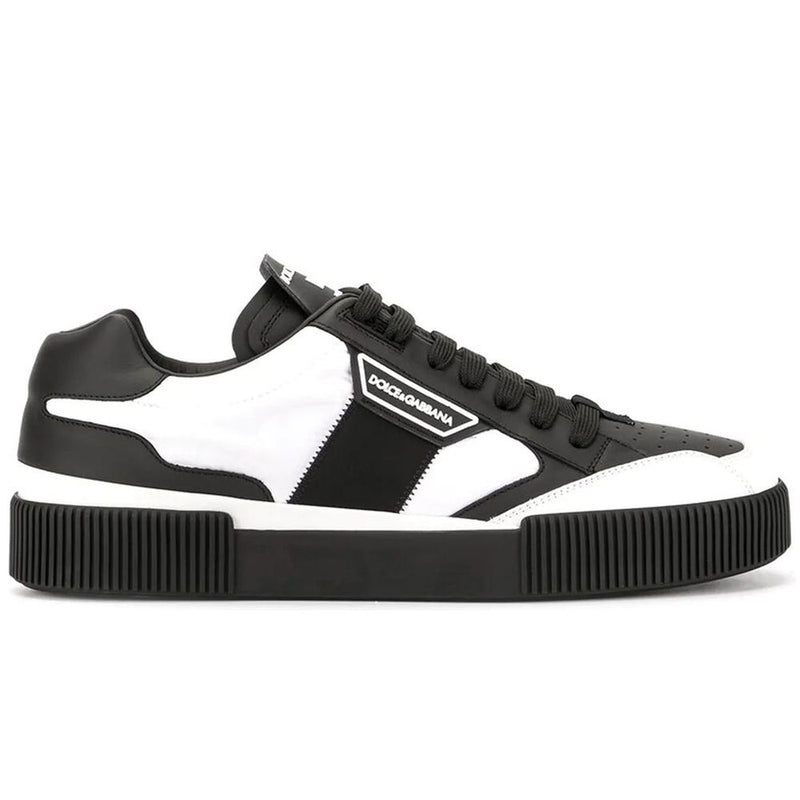 Sneaker in pelle di cuoio nero