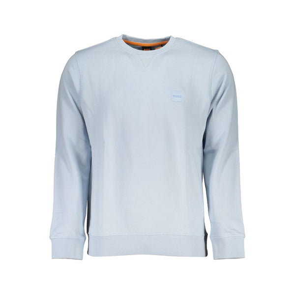 Maglione di cotone azzurro