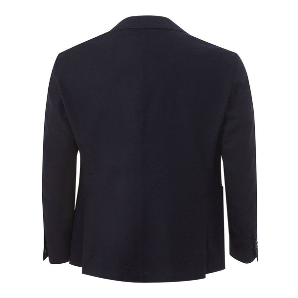 Elegante chaqueta de lardini de algodón azul