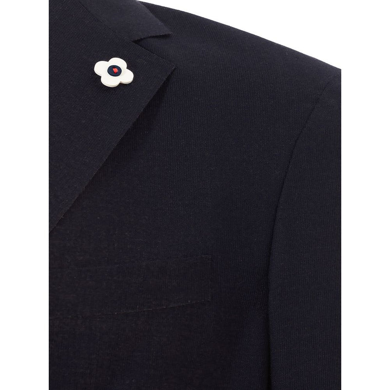 Giacca Lardini di cotone blu elegante