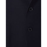 Elegante chaqueta de lardini de algodón azul