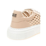 Zapatillas de cuero beige casadei chic