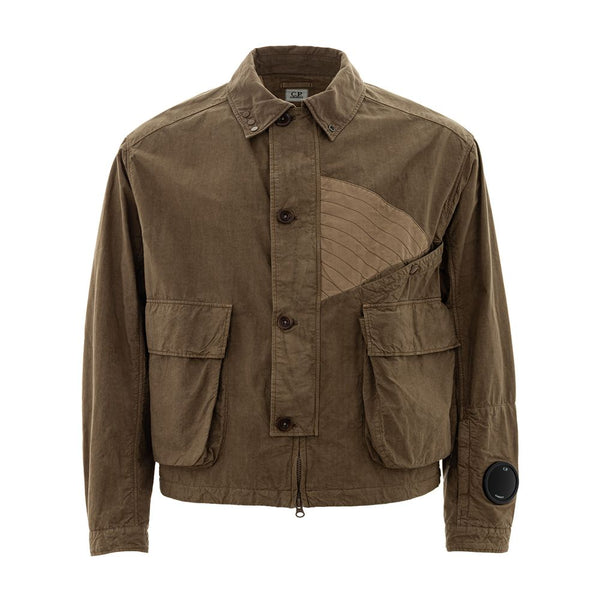 Chaqueta de poliamida de beige chic para hombres