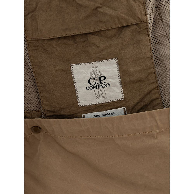 Veste polyamide beige chic pour hommes