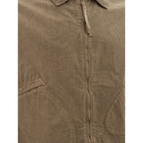 Beige Cotton Elegance Men's Jacket