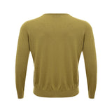 Elegant Green Cashmere Sweater for Men