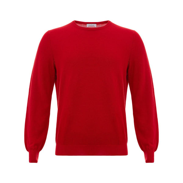 Gran Sasso roter Baumwollpullover