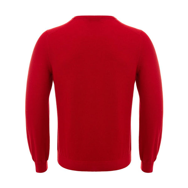 Maglione di cotone rosso Gran Sasso