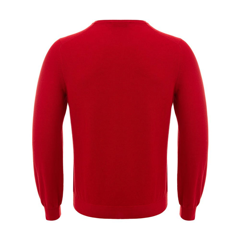 Gran Sasso roter Baumwollpullover