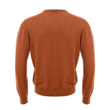 Chic Orange Woolen Sweater for Sophisticated Men