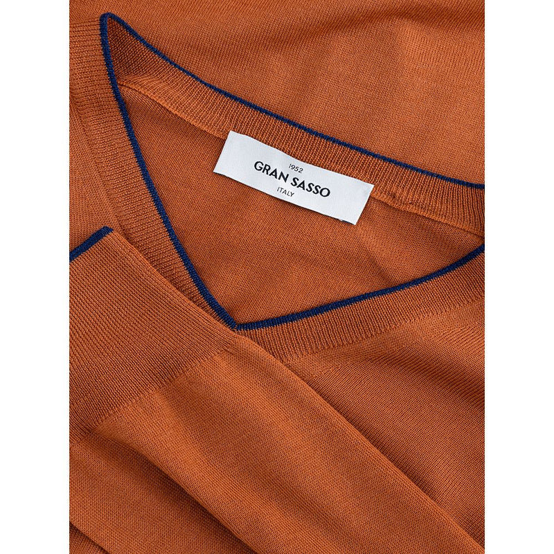 Chic Orange Wollpullover für hoch entwickelte Männer