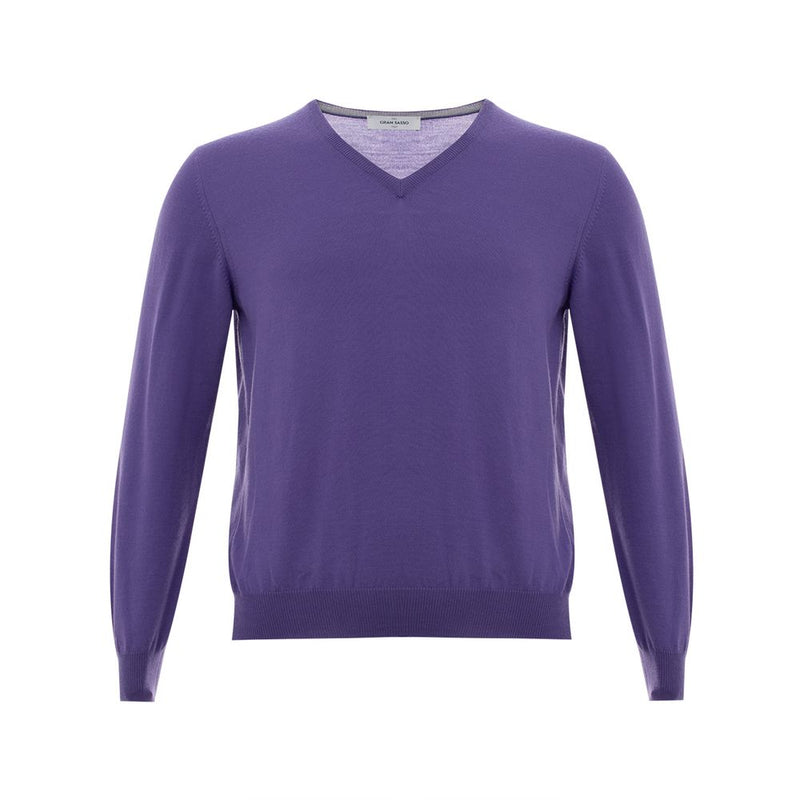 Pull en laine violet élégant pour les hommes exigeants