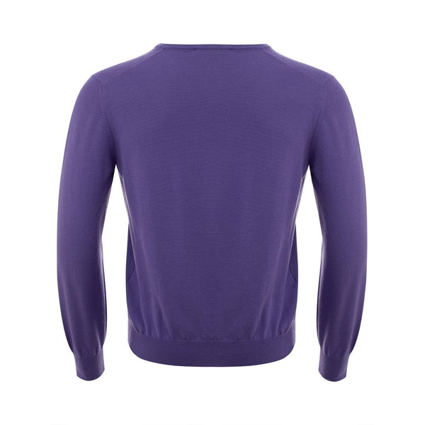 Pull en laine violet élégant pour les hommes exigeants