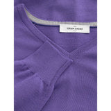 Elegant Purple Wool Sweater for Discerning Men