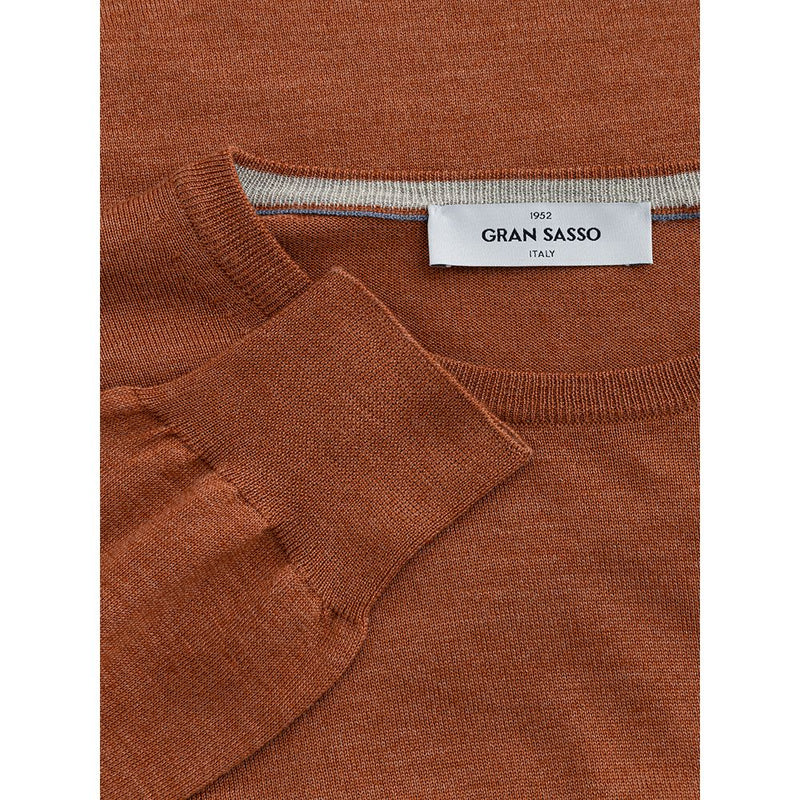 Elegant Woolen Brown Sweater for Men